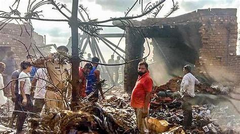 4 persons perish, 6 others hurt as fire engulfs fireworks factory.